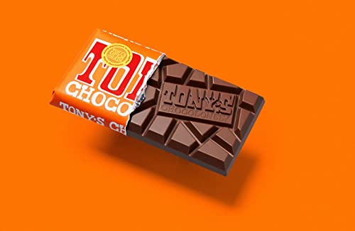 Tony’s Chocolonely 32% Milk Chocolate Caramel Sea Salt Bars - Caramel Sea Salt Chocolate, Belgium Chocolate, No Artificial Flavoring, Fairtrade & B Corp Certified - 6.35 Oz, 3 Bars