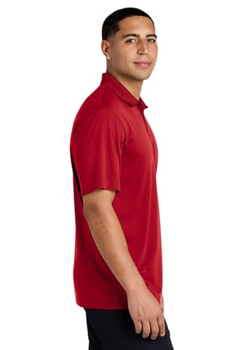 SPORT-TEK Polo Unisex PosiCharge Competitor | Camisa casual de manga corta con cuello para hombres y mujeres, ajuste atlético para el verano miniatura 2