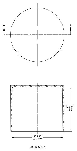 Image of Caplugs SC-1363 SC Series - Plastic Sleeve Cap for Tube Ends, 7 Pack, Red LD-PE, 4.875 inch W x 0.92 inch L Threaded and Non-Threaded Tubing, Rods, Masking, Painting, Plating, Grit-blasting (Z1363Q2)