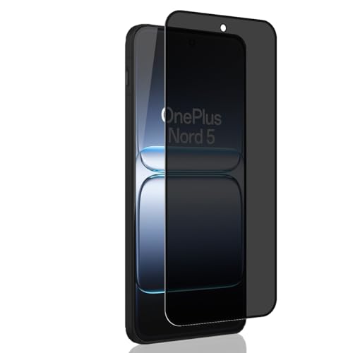 Yieehhow Protector Pantalla de Privacidad para OnePlus Nord 5 5G, [1 Pieza] 9H Dureza Anti Espía Cristal Templado, Sin Burbujas/HD Privacy Vidrio Película para OnePlus Nord 5 5G