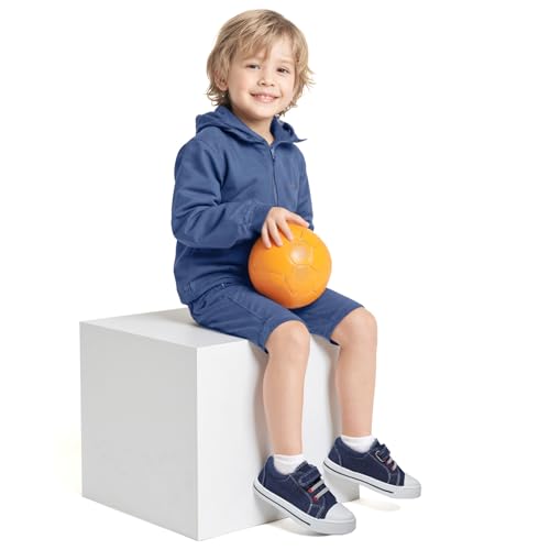 K KomForme Toddler Shoes Boys Girls Canvas Sneakers, Size 11 Little Kid, Denim