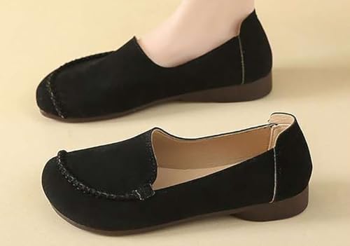Women's Loafer Flats Comfortable Faux Suede Ballet Flat Fashion Dressy Round Toe Slip-on Shoes Penny Loafers 20252