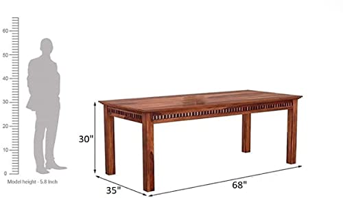 GM CRAFT Solid Sheesham Wood Six Seater Dining Set for Dining Room Restaurant Hotels Cafe, Wooden Dining Set, Sheesham Wood Dining Set, 40 2