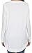 WEIYAN Womens Long Sleeve Casual T-Shirts Tunic Blouse Loose Curved Hem Tops(Small,White)
