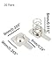 AA AAA Battery Springs YQBOOM 20 Pairs Metal Batteries Spring Contact Plate Replacement for Remote Control Battery Charger 9mmx9mm