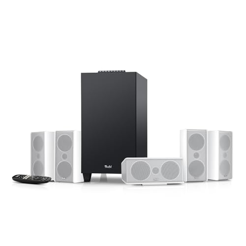 Teufel CONSONO 35 Concept - 5.1 Surround Soundsystem, Komplettsystem Heimkino mit integriertem AV-Receiver, Bluetooth, Dolby Audio, USB-C-Soundkartenfunktion, HDMI ARC CEC - weiß