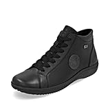 Remonte Damen Low-Top Sneaker D0700, Frauen Halbschuhe,lose Einlage,wasserabweisend,remonteTEX,Freizeit,sportlich,straßenschuhe,schwarz (03),36 EU
