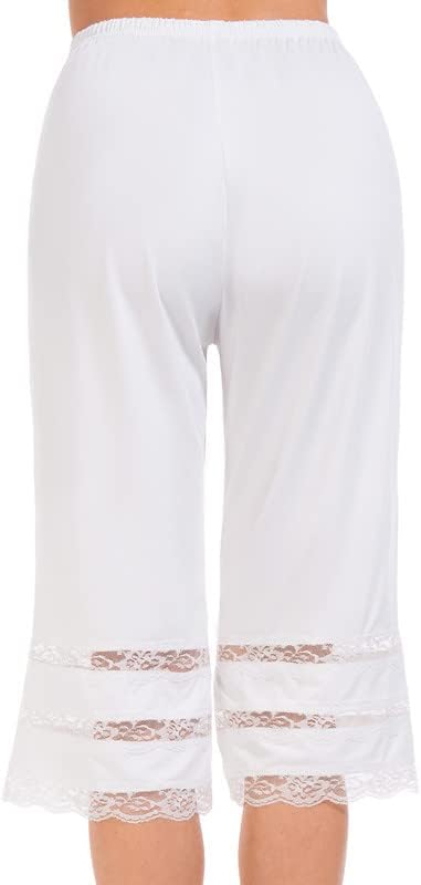 Pettipants for Women Half Slip Shorts Bloomers Split Skirt Lace Culottes Slip - Image 5