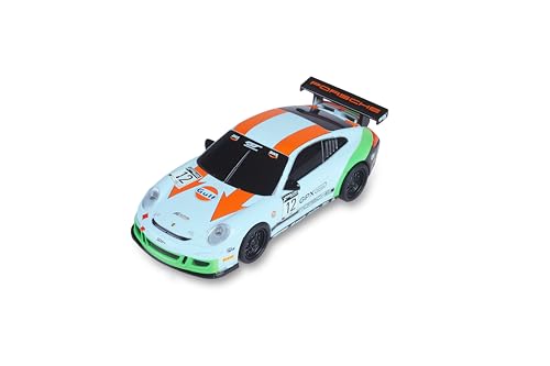 SCALEXTRIC - Coche de Carreras de Juguete Pull -Power - Clásico - Escala 1:43 (SCX Porsche 911 GT3 - #12)