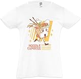 Fit normal Urban Backwoods Noodle Express Camiseta para Niñas Chicas niños T-Shirt Blanco Talla 10 Años