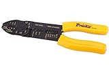 Electrician's Combination And Multi-Purpose Wire Stripper, Cutter and Crimping Tool, Used for Stripping Cutting Wire and Crimping Terminals. Hand-Operated Plier-Type (Pro’sKit 8PK-313B)