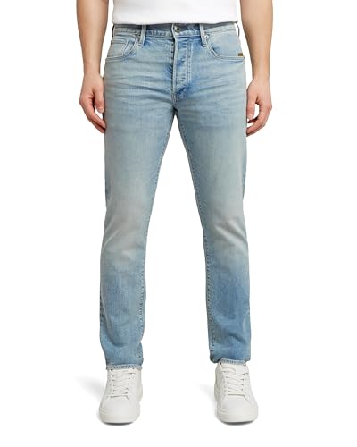 G-STAR Men's 3301 Slim Jeans, Multicolor (Sun Faded Pacific Blue 51001-d930-h466), 32W x 32L