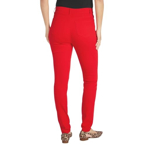 Masseys High-Rise Colored Skinny Jean, 10, Cherry Red3