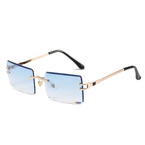 Lunettes de soleil ultra-légères sans cadre protection yeux été unisexe
