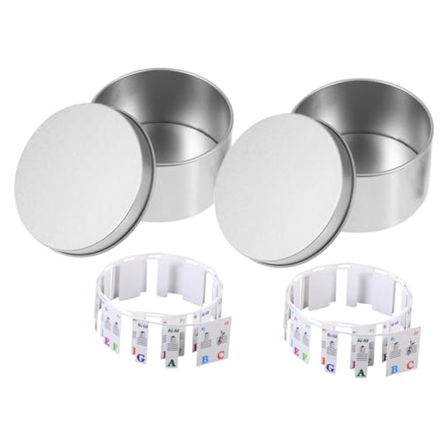 HEMOTON 2 Sets Piano Keyboard Note Strip Non Stick Piano Key Label Numbered Musical Notation (61 Keys)