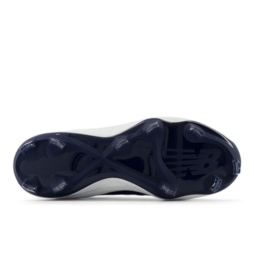 New Balance Women's Fresh Foam Velo V4 Molded Softball Shoe, Team Navy/White, 7.5 M