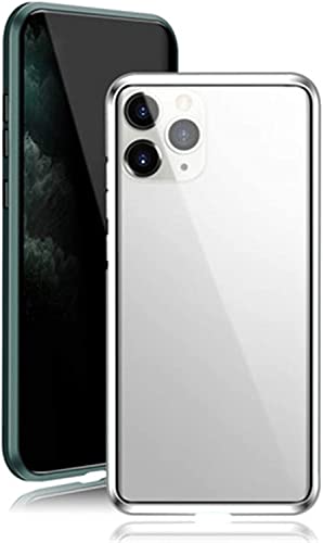 Coque iPhone 12 / 12 Pro magnétique anti-espion vert