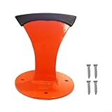 Cortadora manual de madera para leña hasta 50 cm - Separador de troncos de metal resistente con hoja recubierta de seguridad, diseño compacto para chimeneas al aire libre, P (naranja)