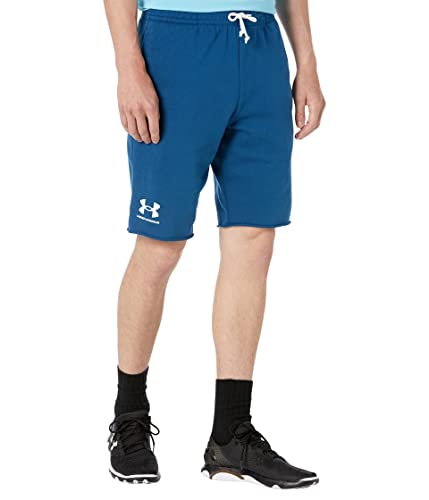 Short d'entraînement UA Rival Terry de fitness pour homme avec poches confort
