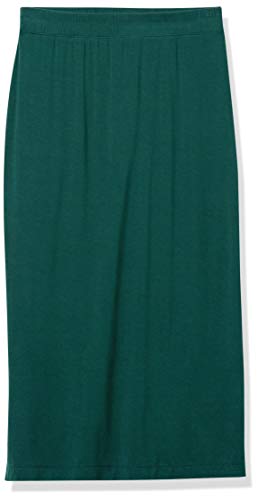 Image of Amazon Essentials Women's Pull-On Knit Midi Skirt with Elastic Waist, Stretchy (Available in Plus Size)