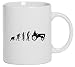 Produktbild Lustige Kaffeetasse Kaffeebecher Evolution Traktor, Größe: onesize,Weiß