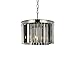 Elegant Furniture 1208 Sydney Collection Pendent lamp D:16" H:10.5" Lt:3 Polished Nickel Finish (Royal Cut Silver Shade Crystals) Polished Nickel