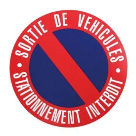 Disco de estacionamiento Prohibido 250 mm para Clavos ADNAuto Cover