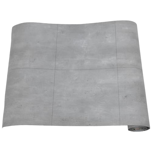 Rouleau carrelage adhésif PVC gris 300x60cm revêtement sol autocollant imperméable
