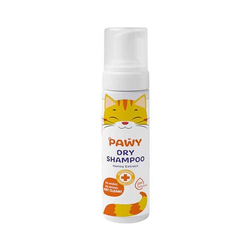 PAWY Cat Dry Shampoo No-Rinse Waterless Foam Cat Shampoo 200ml