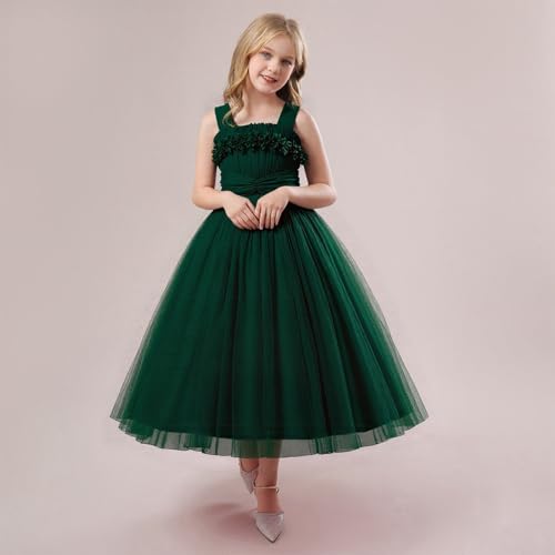 Vestido de verano para niñas con tutú sin mangas elegante 2