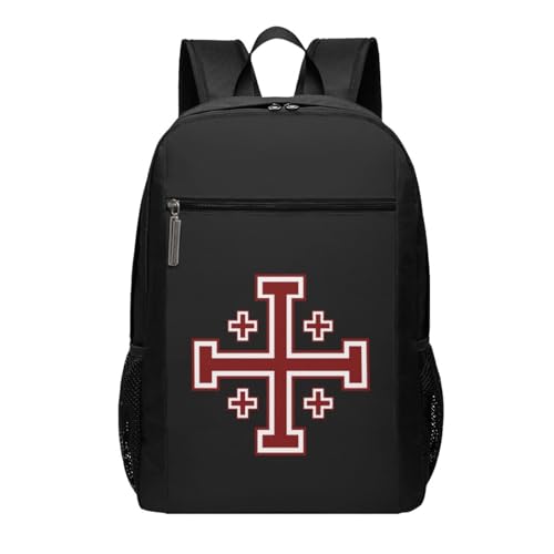 Crusader Cross Of Jerusalem Backpack 17 Inch For Travel Laptops Backpack
