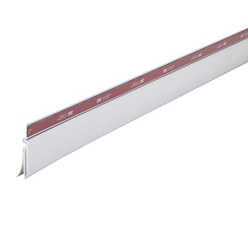 M-D Building Products 43301 36 in. White Aluminum and Vinyl CINCH® Self-adhesive Door Sweep - Thumbnail 4