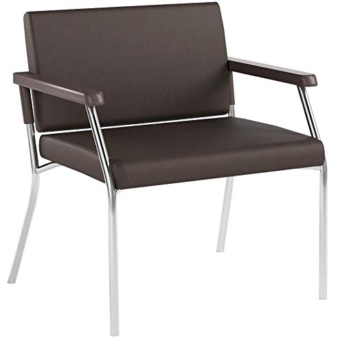 Office Star Bariatric Big and Tall Medical Office Chair with Oversized 29" Wide Seat and Sturdy Metal Frame with Back Reinforcement, Dillon Black Faux Leather Fabric, 500 Pound Capacity - Thumbnail 7