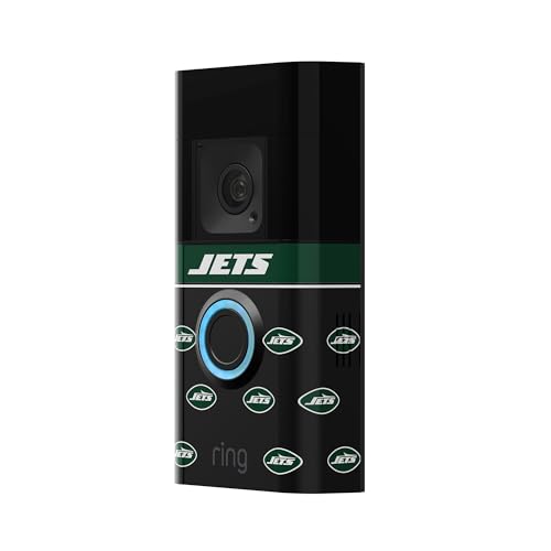Image of All-New Limited Edition, Official NFL Faceplate for Ring Doorbells - Video Doorbell 3, Video Doorbell 3 Plus, Video Doorbell 4, Battery Doorbell Plus, and Battery Doorbell Pro | New York Jets