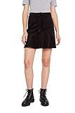 Mit tonalem Gürtel edc by ESPRIT Damen 119CC1D011 Rock, 001/BLACK, (Herstellergröße: 36)