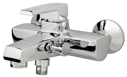 RAF Robinet mitigeur mural monocommande italien chromé pour baignoire et douche Cover