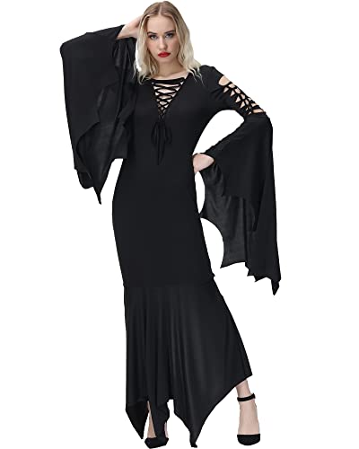 Robe de sorcière gothique sexy NANAMEEI pour cosplay vampire d'Halloween