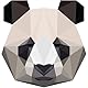 Ambiance Wandtattoo, selbstklebend, für Schlafzimmer, Kinderzimmer und Wohnzimmer, Origami-Panda, 100 x 95 cm