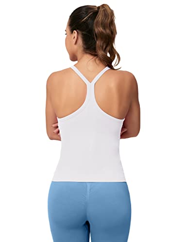 Image of MathCat Workout Tank Tops for Women with Built in Bra, Sleeveless Gym Tops Seamless Racerback Athletic Yoga Shirts