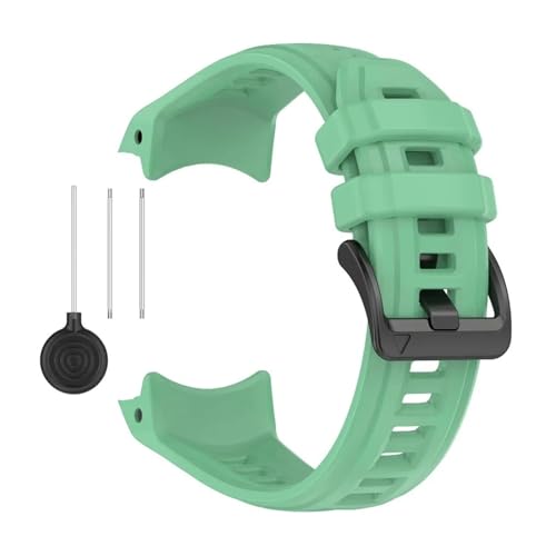 [�����ȓX] �ɓK��Garmin Instinct 3 Amoled 50mm 45mm�p�V���R���X�g���b�v�A���������p�u���X���b�g���X�g�o���h�A�ɓK��Garmin Instinct 3 Solar 45mm 50mm�x���g(Teal,45mm)