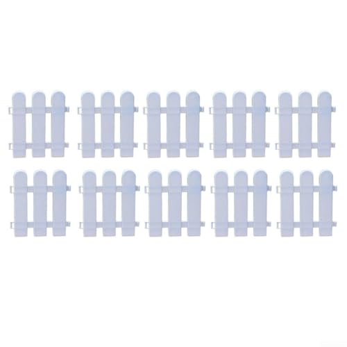 Borde decorativo de plástico para valla de jardín para parterres, perfecto para bordes de césped y caminos (A)