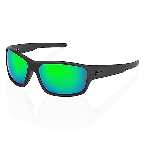 Image of TOROE Eyewear FIELD Wrap Around Sport Sunglasses With Polycarbonate Polarized Lenses, Lightweight TR90 Frame