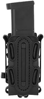 KRYDEX 9mm Mag Pouch Softshell Pistol Pouch Tactical Magazine Carrier Short (Black)