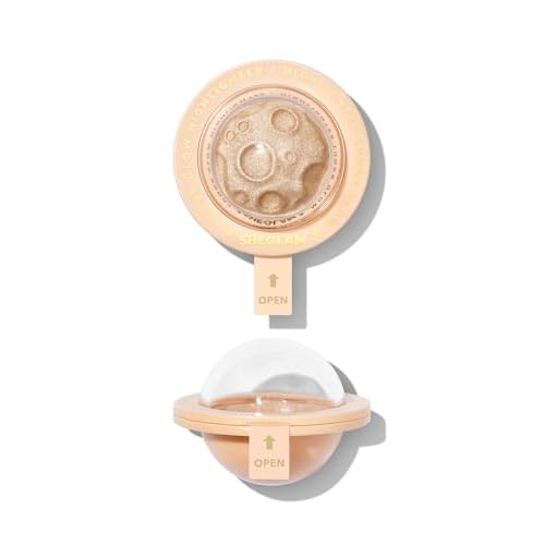 SHEGLAM Lunar Glow Highlighter Face Highlighter Multichrome Glitter Shimmer Highlighter Makeup Eye Face Body Highlighter Illuminator, Silky Creamy Eyeshadow-Tea Cake