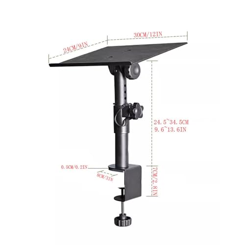 Soporte de altavoz de metal ensanchado para monitores de audio de escritorio HIFI 3