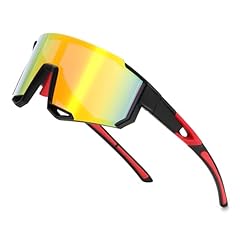 Black Frame Red Mirrored Lens