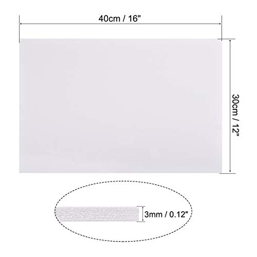 Image of uxcell PVC Foam Board Sheet 3mm (1 /8 Inch)-12 inch x 16 inch White for Signage, Presentations, Digital Screen Printing