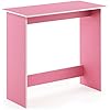 Amazon.com: FURINNO Simplistic Study Table, Pink, 15.5 in x 31.5 in x ...