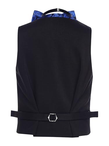 JEATHA Ensemble Vest And Bow Tie For Boys Classic Jacquard Colored Jackets For Parties Weddings2