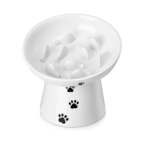 Y YHY Ceramic Elevated Cat Slow Feeder Cover